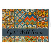 Geometric Colorful Antique Egyptian Graphic Art (Front Horizontal)