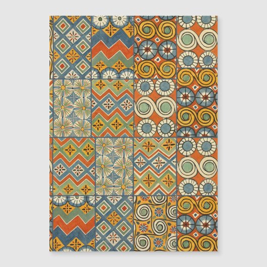 Geometric Colorful Antique Egyptian Graphic Art (Front)