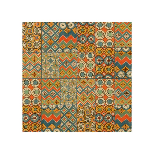 Geometric Colorful Antique Egyptian Graphic Art