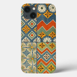 Geometric Colorful Antique Egyptian Graphic Art iPhone 13 Case
