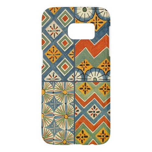 Geometric Colorful Antique Egyptian Graphic Art Samsung Galaxy S7 Case