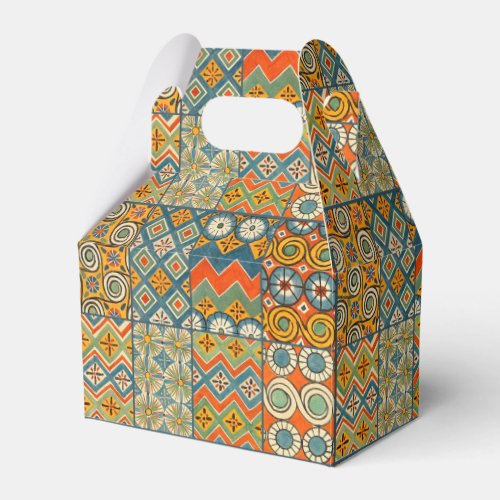 Geometric Colorful Antique Egyptian Graphic Art Favor Boxes