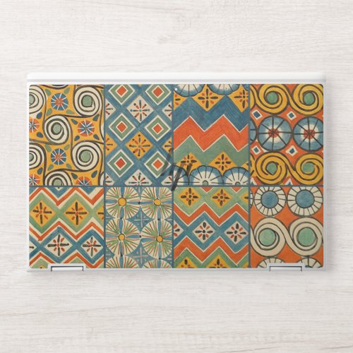 Geometric Colorful Antique Egyptian Graphic Art HP Laptop Skin