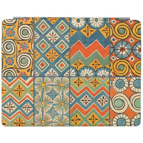 Geometric Colorful Antique Egyptian Graphic Art iPad Smart Cover