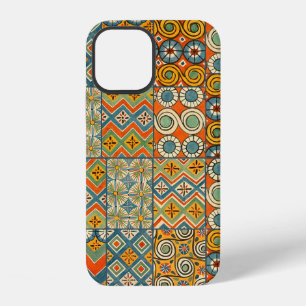 Geometric Colorful Antique Egyptian Graphic Art iPhone 12 Case
