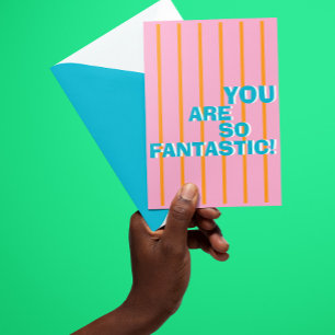 Geometric, Colorful, Appreciative Message Card