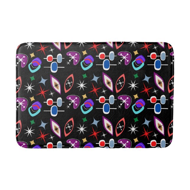 Geometric Colorful Pattern Bath Mat (Front)