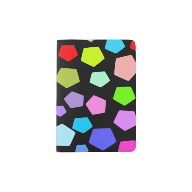 GEOMETRIC COLORFUL SHAPE   PASSPORT HOLDER (Front)