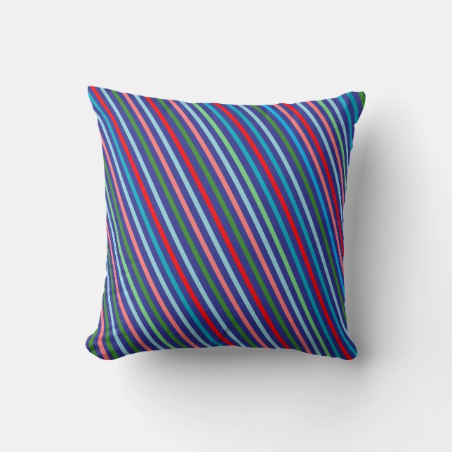 Geometric colorful simple Throw Pillow (Front)