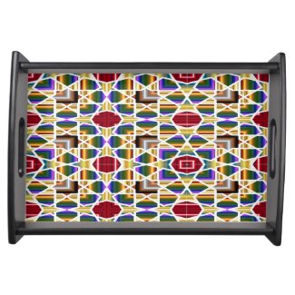 Geometric colorful tiled