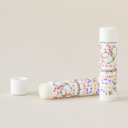 Geometric Colors Name Lip Balm