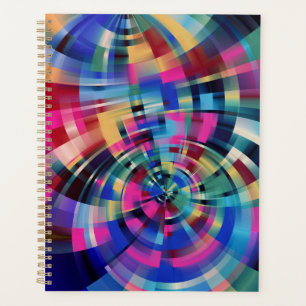 Geometric Colors Swirls Planner