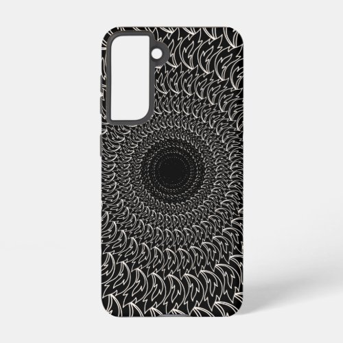 Geometric concentric repeating pattern waves petal samsung galaxy s21 case