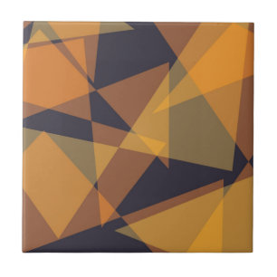 Geometric, cool, trendy, modern, simple triangles ceramic tile