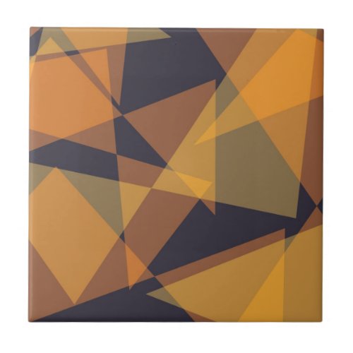 Geometric cool trendy modern simple triangles ceramic tile