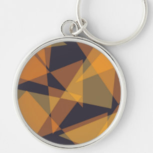 Geometric, cool, trendy, modern, simple triangles keychain