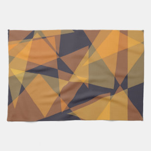 Geometric, cool, trendy, modern, simple triangles kitchen towel