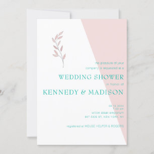 Geometric Coral Remarkable Budget Invitation