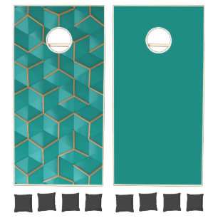 geometric cornhole set