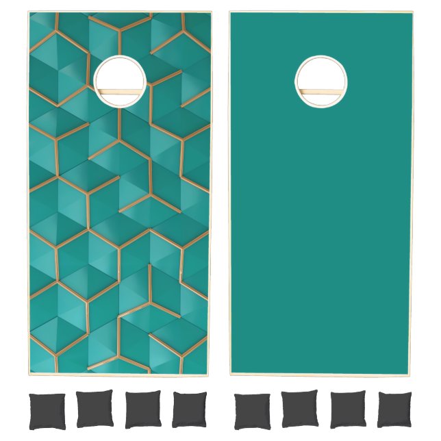 geometric cornhole set (Set)