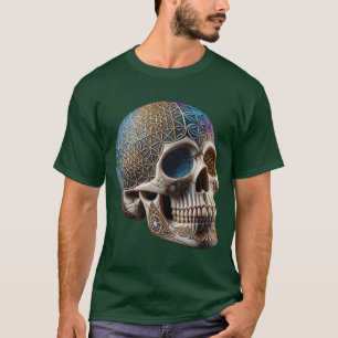 Geometric Cosmic Skull T-Shirt