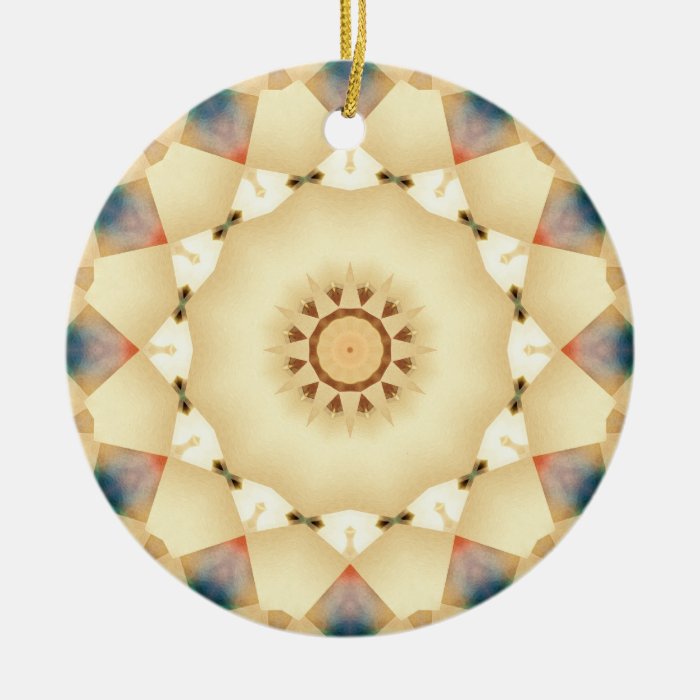 Geometric Country Sunshine Patchwork Ornament