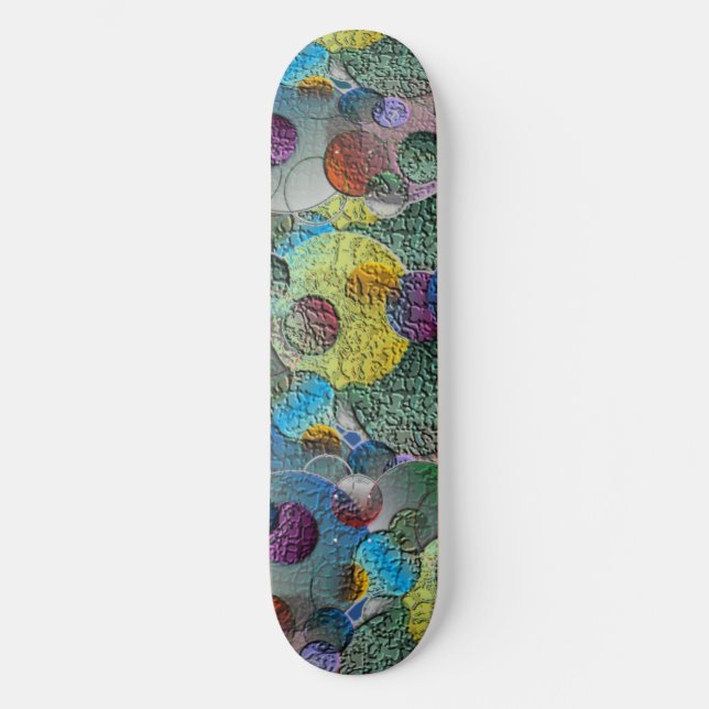 Geometric Craters Skateboard Deck (Front)