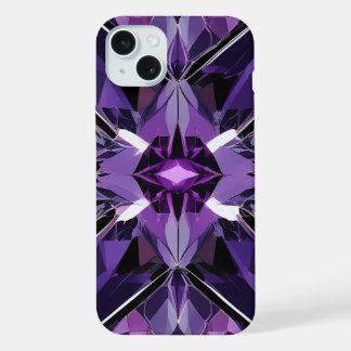 Geometric crystal formation iPhone 15 plus case