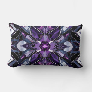 Geometric crystal formation lumbar pillow