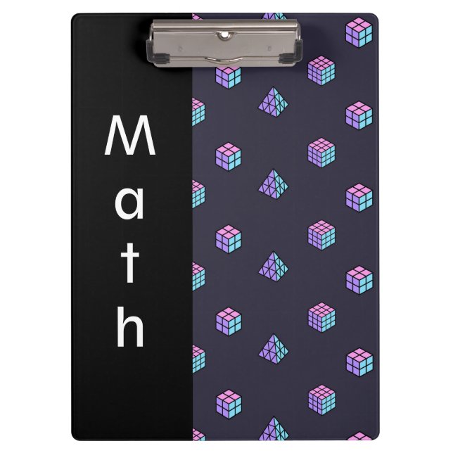 Geometric Cube Illusion Editable - Text Clipboard (Front)