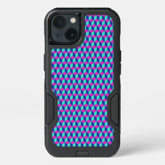 Geometric Cube Pattern iPhone 13 Case