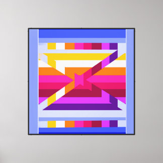 Geometric Cubed Canvas Print