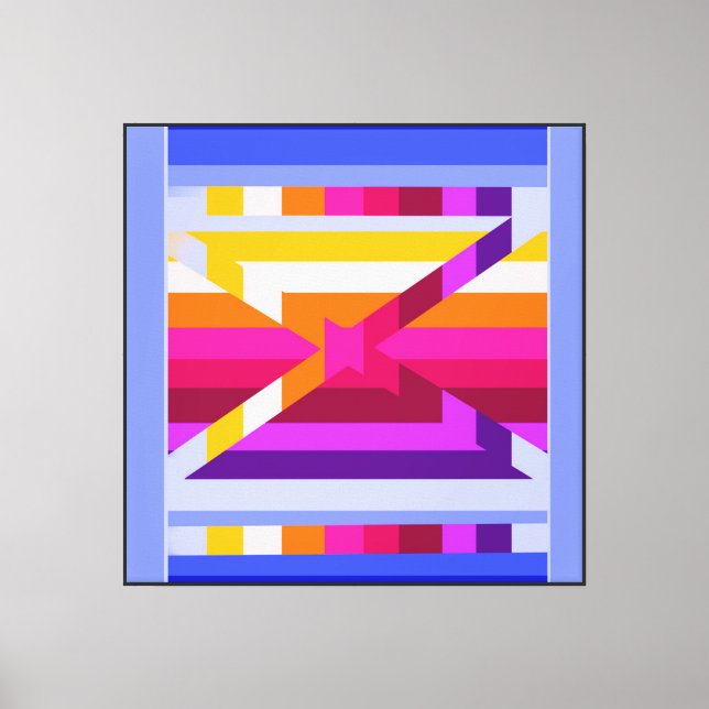 Geometric Cubed Canvas Print (Front)