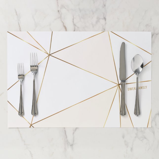 Geometric Custom Placemat (In Situ)