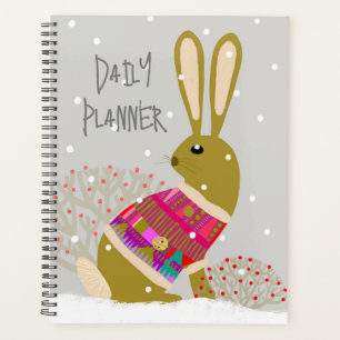 Geometric Cute Rabbit Daily Planner
