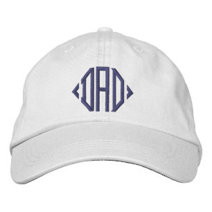 Geometric Dad Fathers Day Birthday Gift Embroidered Baseball Cap