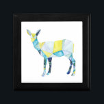 Geometric Deer Animal Keepsake Box<br><div class="desc">Geometric Deer Animal. Artist: Grace Popp. Image ID: 109085GG.</div>