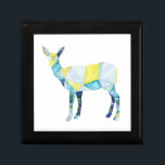 Geometric Deer Animal Keepsake Box<br><div class="desc">Geometric Deer Animal. Artist: Grace Popp. Image ID: 109085GG.</div>