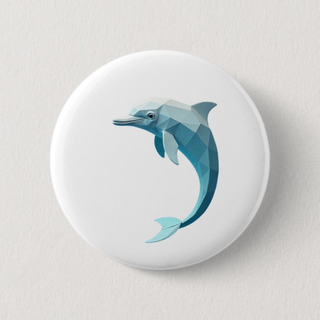 Geometric Delfine  Button (Front)