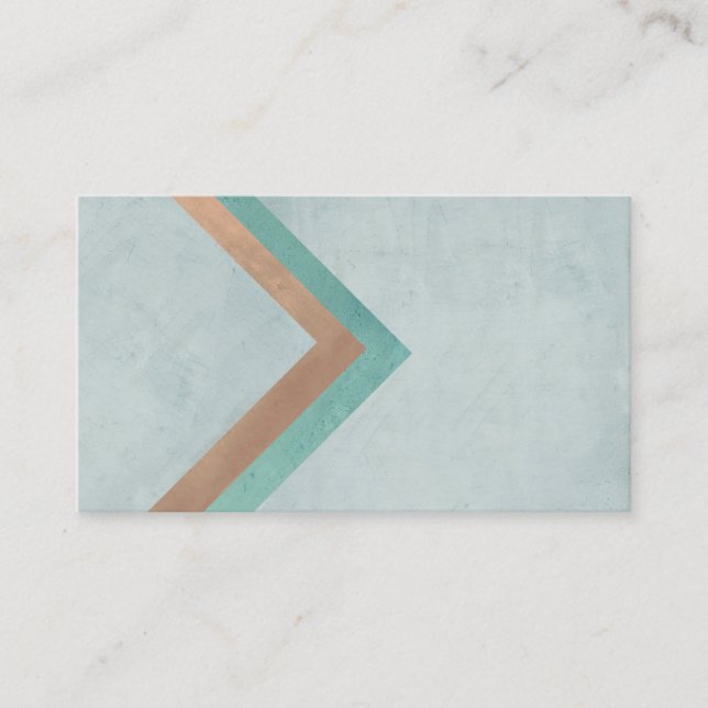 geometric design business card template on gray (Front)