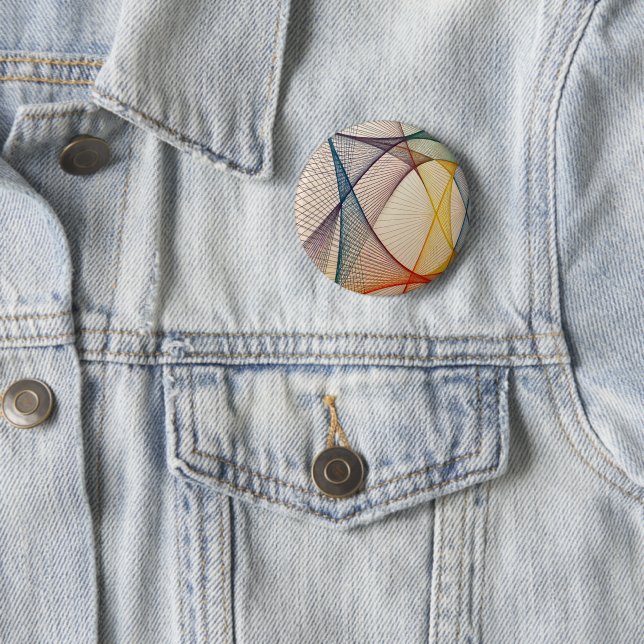 Geometric Design Button Badge (In Situ)