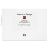Geometric Design Cards (Back Horizontal)