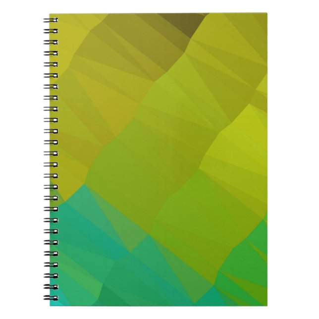Geometric design. Colorful gradient background. Ge Notebook (Front)