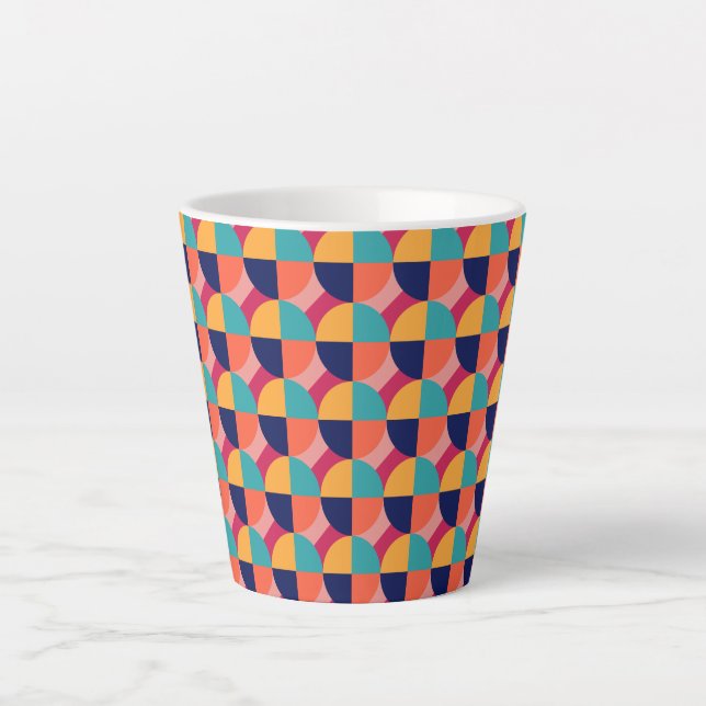 GEOMETRIC DESIGN. LATTE MUG (Front)
