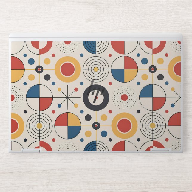 Geometric design lens HP laptop skin (Front)