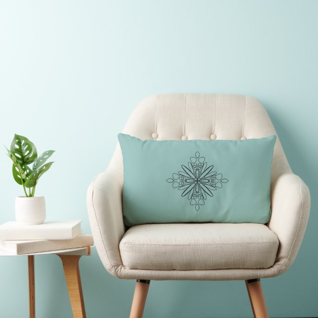 Geometric design lumbar pillow (Chair)