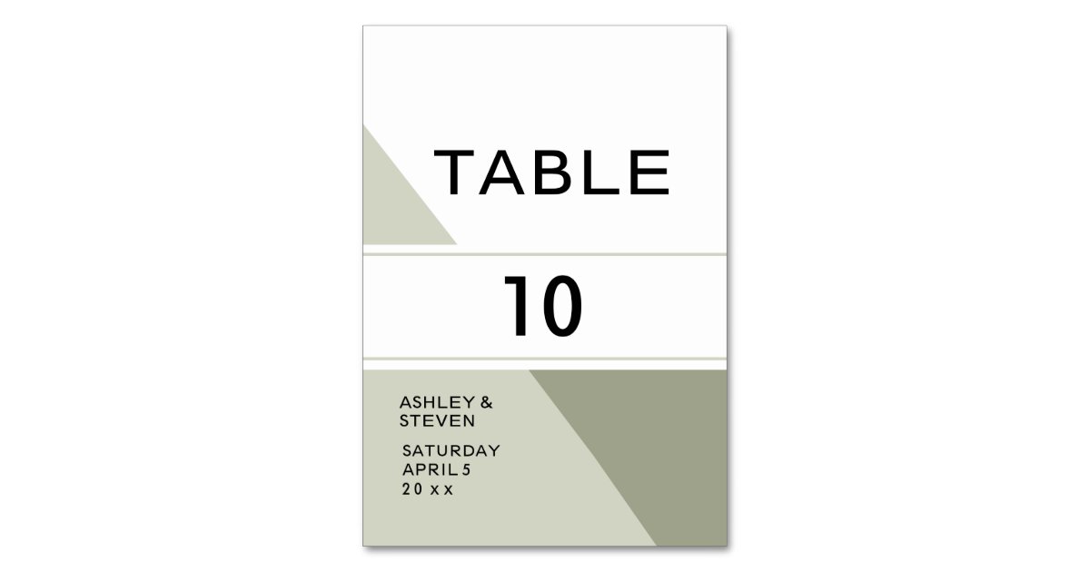 Geometric Numbers Table Geometric Design Table Number | Zazzle