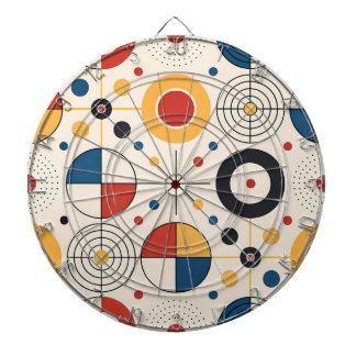 Geometric design target dart board