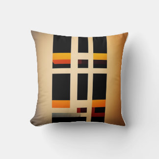 Geometric design throw pillow