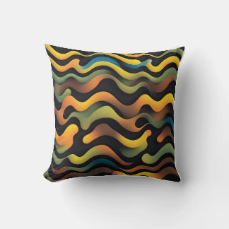 Geometric design throw pillow